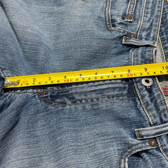 Polo Jeans Co Ralph Lauren Womens 14 Bootcut Denim Jeans Distressed Low Rise Y2K - Picture 12 of 14